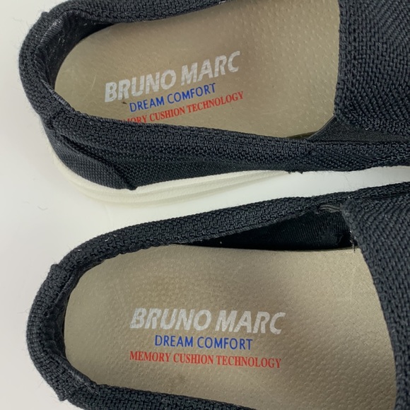 Bruno Marc black cavas slip on shoes - Picture 7 of 9